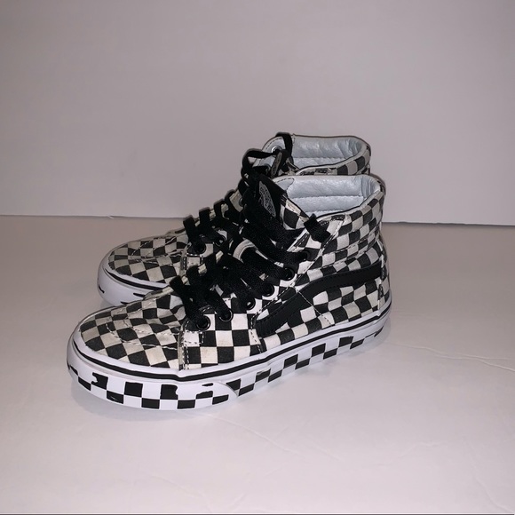 checkerboard vans kids